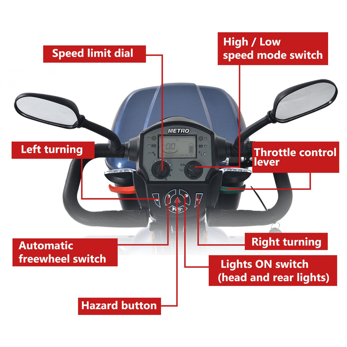 Metro Mobility S700 Heavy Duty Mobility Scooter