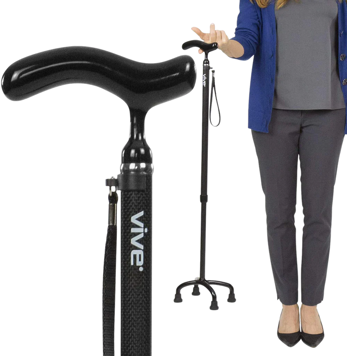 Vive Health Carbon Fiber Quad Cane