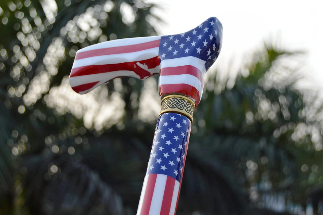 Adjustable Folding Cane with US Flag Design – A Stylish and Functional Walking Stick