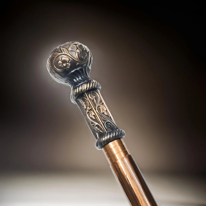 Elegant Hand-Carved Wooden Walking Cane – Royal Victorian Craftsmanship