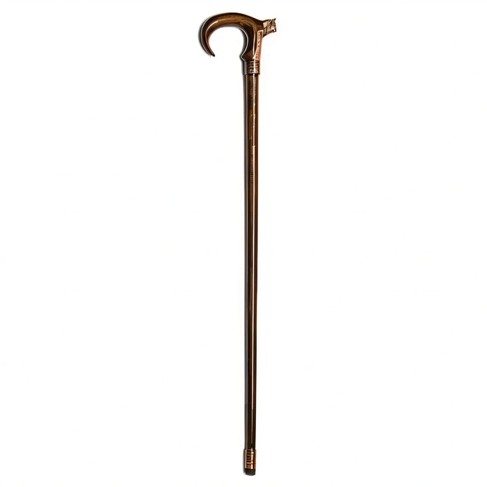 Majestic Heirloom: Artisan Walking Cane with Exquisite Vintage Details