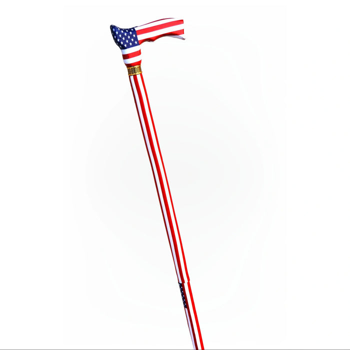 Adjustable Folding Cane with US Flag Design – A Stylish and Functional Walking Stick