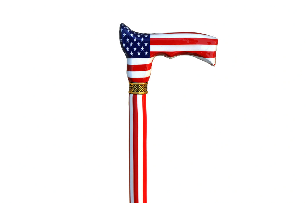 Adjustable Folding Cane with US Flag Design – A Stylish and Functional Walking Stick