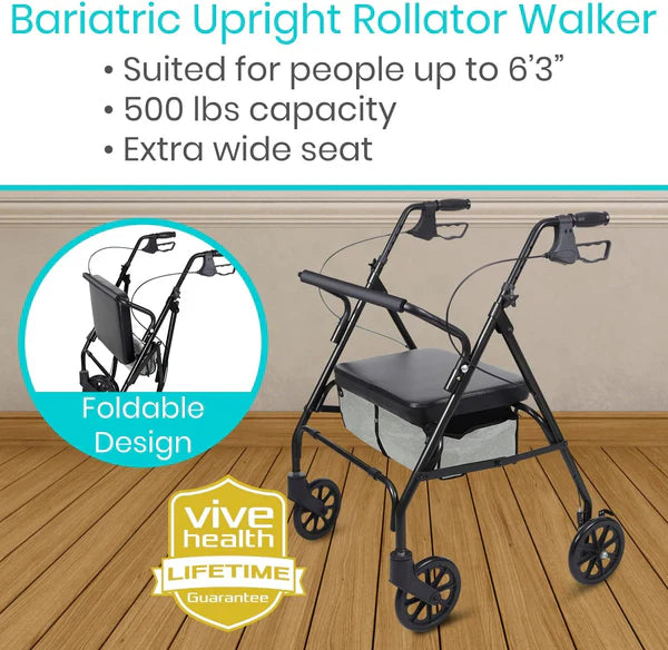 Vive Health Bariatric Rollator