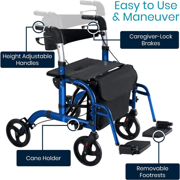 Vive Health Wheelchair Rollator