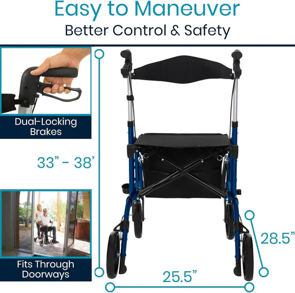 Vive Health Wheelchair Rollator