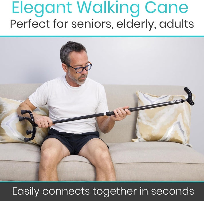 Vive Health Carbon Fiber Quad Cane