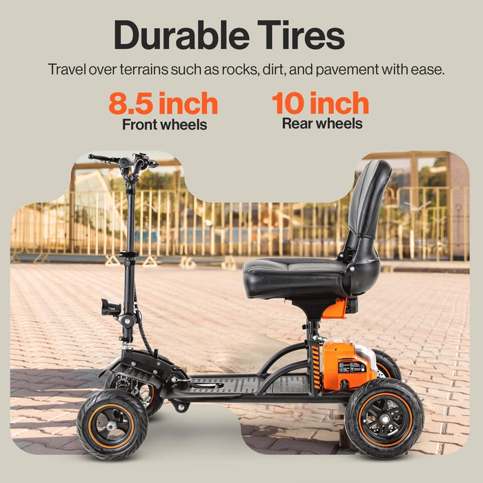 SuperHandy Explorer Mobility Scooter - Heavy-Duty Design, 48V 2Ah Battery, 350 lb Capacity