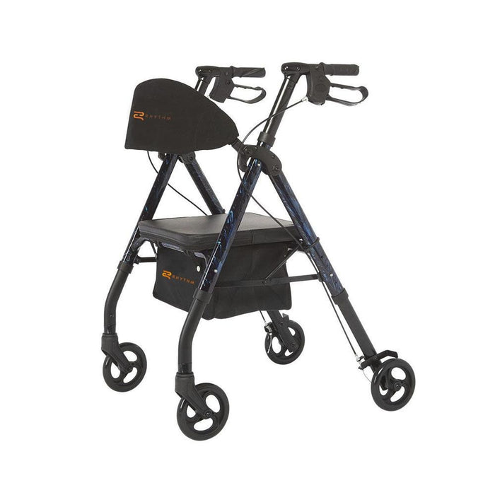 Rhythm Healthcare Royal Universal - Aluminum 4 Wheel Rollator with Universal Height Adjustment