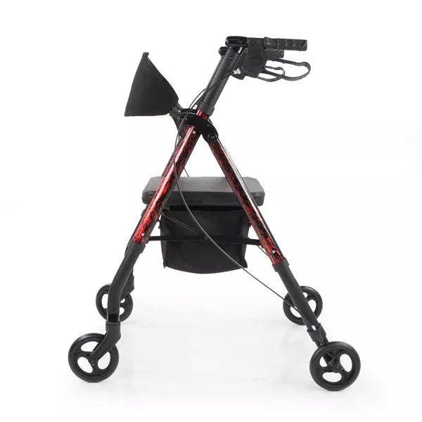 Rhythm Healthcare Royal Universal - Aluminum 4 Wheel Rollator with Universal Height Adjustment