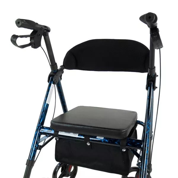 Rhythm Healthcare Royal Deluxe Universal - Aluminum 4 Wheel Rollator with Universal Height Adjustment