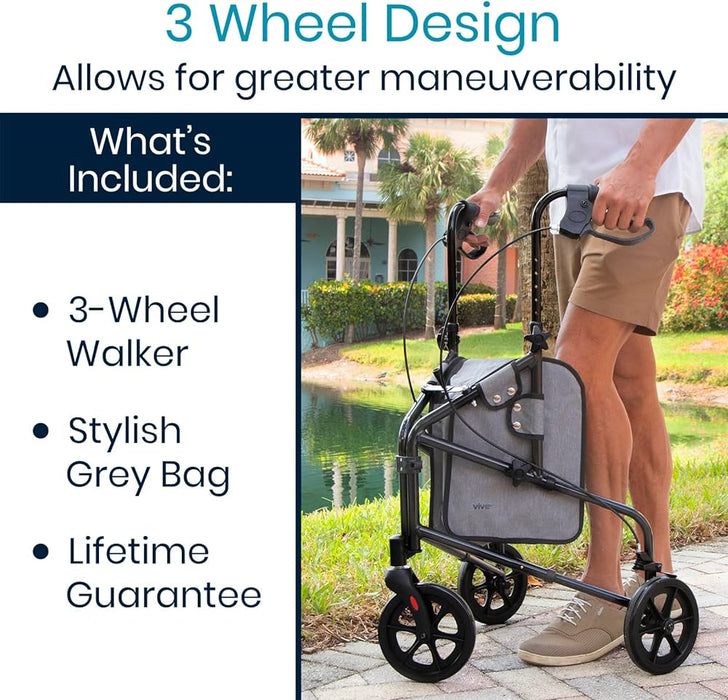 Vive Health 3 Wheel Rollator PACK 2