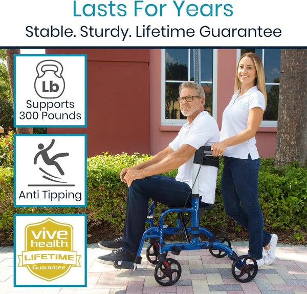 Vive Health Wheelchair Rollator