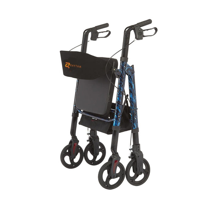 Rhythm Healthcare Regal - Bariatric Aluminum 4 Wheel Rollator with Universal Height Adjustment