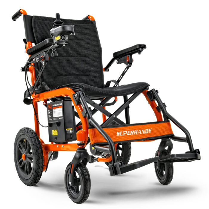 SuperHandy GoRide Electric Wheelchair - 24V 6Ah Battery, 220 Lbs Max Weight