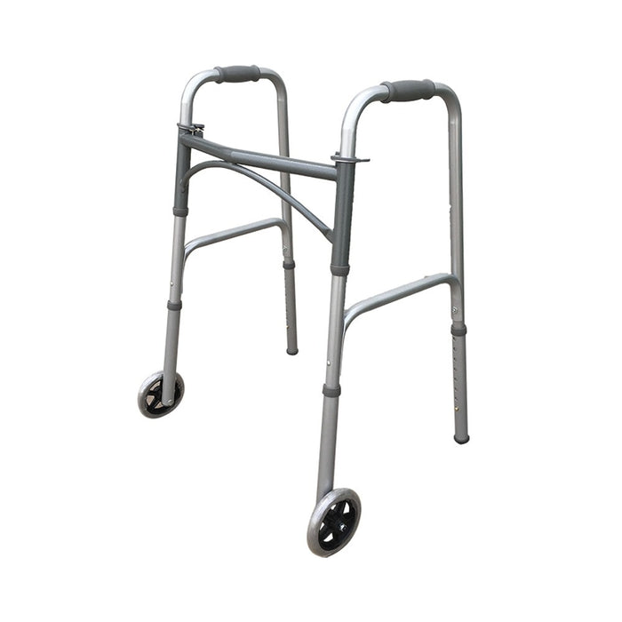 Rhythm Healthcare Bariatric Extra Wide Two Button Folding Walker