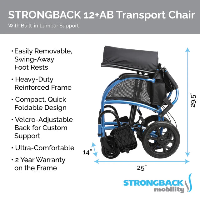 STRONGBACK 12 +AB Wheelchair (1003AB-Parent)