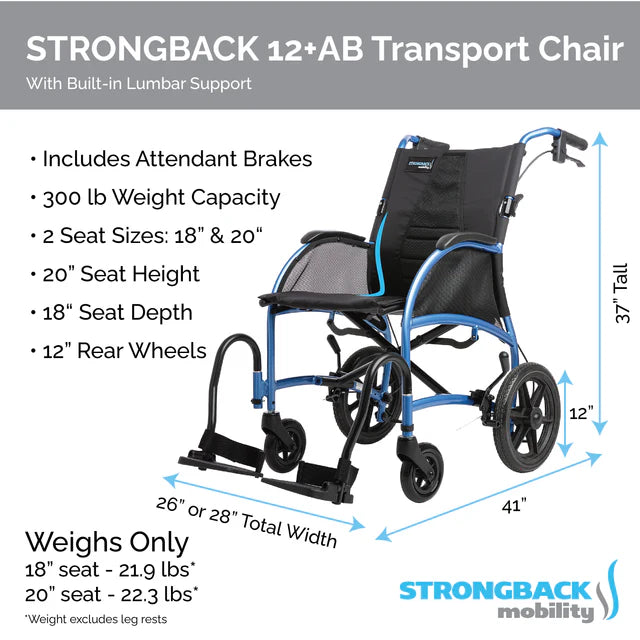 STRONGBACK 12 +AB Wheelchair (1003AB-Parent)