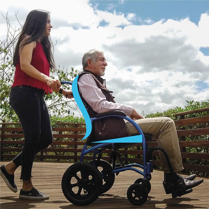 STRONGBACK 12S+AB Transport Wheelchair | Comfortable and Stylish (1016AB-Parent)