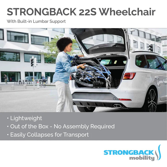 STRONGBACK 22S Wheelchair | Lightweight and Comfortable (1017-Parent)