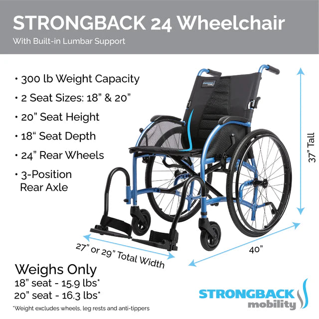 STRONGBACK 24 Wheelchair (1007-Parent)