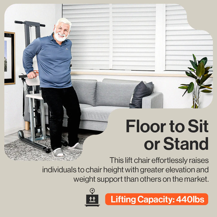 SuperHandy GoRise FS - Electric Floor to Standing Lift Assistant - 500Lbs Weight Limit