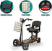 Gold Plus ComfyGO MS-3000 Foldable Mobility Scooter with a basket features