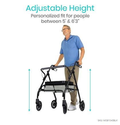 Vive Health Bariatric Rollator