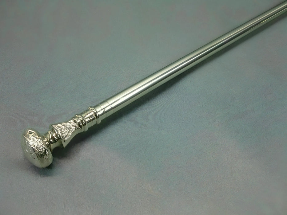 Handmade Stainless Steel Walking Stick with Classic Finish