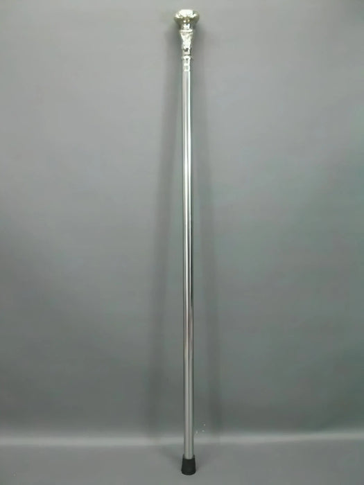 Handmade Stainless Steel Walking Stick with Classic Finish