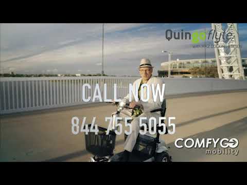 ComfyGO Quingo Flyte Mobility Scooter With MK2 Self Loading Ramp Introduction Video