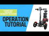 ComfyGo MS 3000 Electric Scooter Operation Tutorial
