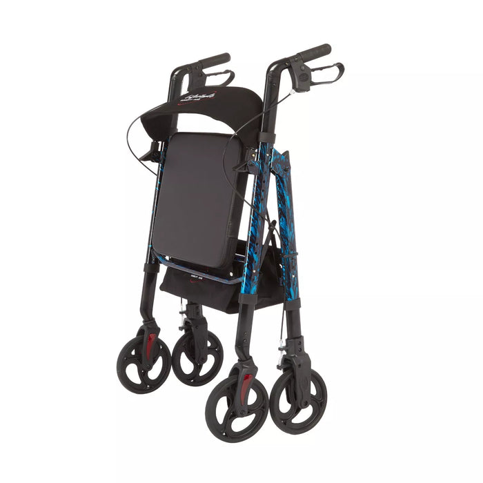 Rhythm Healthcare Regal - Bariatric Aluminum 4 Wheel Rollator with Universal Height Adjustment