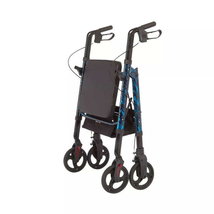 Rhythm Healthcare Regal - Bariatric Aluminum 4 Wheel Rollator with Universal Height Adjustment