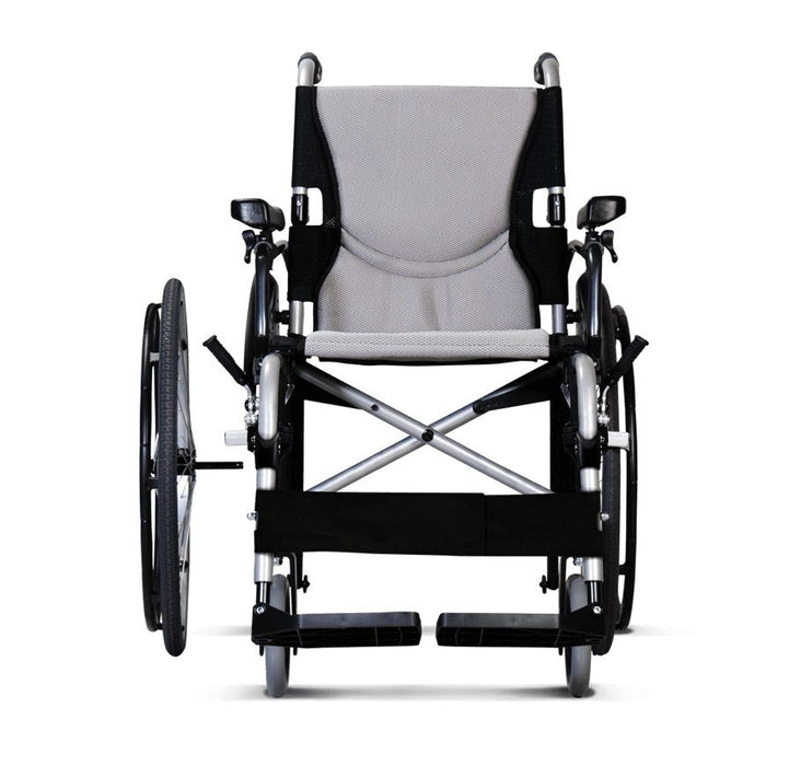 Karman S-305 29 lbs Ultra Light Ergonomic Wheelchair with Removable Footrest and Quick Release Wheel